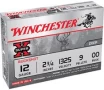 Winchester 12ga 2 75  9 Pellet 00 Buck Shotshell Ammunition 5rds - XB1200