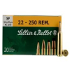 Sellier   Bellot 55 gr Semi-Jacketed Soft Point  25-250 Rem Ammo  20 box - SB22250B