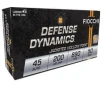 Fiocchi Defense Dynamics  45 ACP 200gr Jacketed Hollow Point Ammo  50rds - 45B500