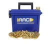 AAC 380 Auto Ammo 95 Grain FMJ 500rd With AAC Blue 30 Cal Ammo Can
