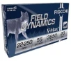 Fiocchi Field Dynamics 55gr V-Max  25-250 Rem Ammo  20 box - 22250HVD