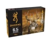 Browning Ammunition Max Point 6 5 Creedmoor 140 gr PT 20rds Rifle Ammo for High-Precision Shooting - B192100652