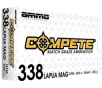 Ammo Inc Match  338 Lapua Magnum 250 gr BTHP 20rds Rifle Ammo for Top-Tier Performance for Long-Range - 338LM250BTHPA20