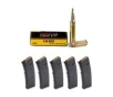 100rds of PMC X-TAC 5 56 LAP 62 Grain Ammo   5 Magpul PMAG 5 56 Gen2 30 Round Magazines