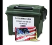 Hornady American Whitetail 243Win BTSP 100gr 100rd Ammo Can - 243AMMOCAN