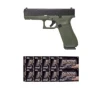 Glock G17 Gen5 9mm Pistol   500 Rounds of CCI Blazer 9mm 124 Grain Ammo
