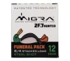 Migra 2F 7 Funeral Pack 12 Gauge 3   2  4 stacked steel shots  1-1 4oz  25rds - M12S2F7