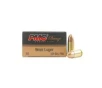 1000 Rounds of PMC Bronze 9mm FMJ 124 Grain Ammo