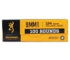 Browning Training   Practice VP 9mm 124Gr FMJ Ammo  100Rds