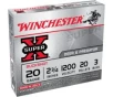 Winchester Super X 2 75   3 Buck 20 Gauge Ammunition 15 Rounds - XB203VP