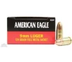 American Eagle 9mm 124gr FMJ Ammunition 50rds - AE9AP