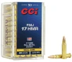 CCI Gamepoint Ammunition 17 HMR 20 Grain Full Metal Jacket Box of 50