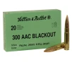 Sellier   Bellot Ammunition 300 AAC Blackout 200 Grain Full Metal Jacket 20 Count
