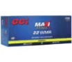 CCI Ammunition 22 Winchester Magnum Rimfire  WMR  40 Grain Jacketed Hollow Point 200 Count