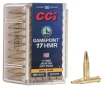 CCI Gamepoint Ammunition 17 HMR 20 Grain Jacketed Soft Point Box of 50