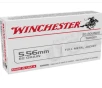 Winchester Ammunition 5 56x45mm NATO 62 Grain Full Metal Jacket 20 Count