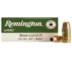 Remington Ammunition 9mm Luger 115 Grain Jacketed Hollow Point - 50 Rounds
