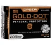 Speer Gold Dot Ammunition 380 ACP 90 Grain Jacketed Hollow Point Box of 20
