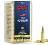 CCI Ammunition 17 HMR 17 Grain Jacketed Hollow Point 50 Count