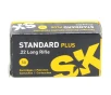 SK Ammunition 22 Long Rifle 40 Grain Lead Round Nose Standard Plus 50 Count