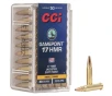 CCI Ammunition 17 HMR 20 Grain Jacketed Soft Point 50 Count