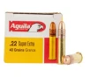 Aguila Super Extra High Velocity 22LR 40gr Copper Plated Round Nose Rimfire Ammo - Box of 50