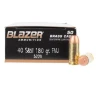  p CCI Blazer Brass 40 S amp W 180gr FMJ Ammo - Box of 50  p 