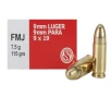 Sellier Bellot 9mm Luger 115 gr FMJ - Box of 50