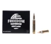 Freedom Munitions Range 55 gr FMJ 5 56 NATO Ammunition - 50 Rounds