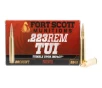 Fort Scott Munitions TUI 55 gr Solid Copper  223 Remington Ammunition - 20 Rounds