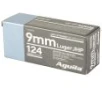 Aguila 9mm 124gr JHP 50CT -  50