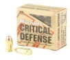 Hornady Critical Defense 9mm Makarov 95gr FTX 25CT -  25