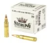 Sterling 5 56x45 M193 55gr FMJ 30CT -  30