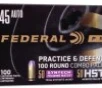 Federal Practice   Defend HST-Syntech Combo  45 ACP 230 gr 100ct -  100