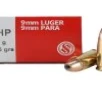Sellier   Bellot 9mm Luger 115 gr JHP 50ct -  50