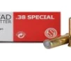 Sellier   Bellot  38 Spl 148 gr WC 50ct -  50
