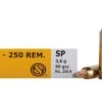 Sellier   Bellot Rifle Ammunition  22-250 Rem 55 gr SP 20ct -  20