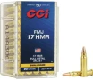 CCI SMALL GAME 17 HMR 20 grain FMJ 2375 FPS  50 rd box 