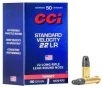 CCI Standard Velocity  22 LR 22 Long Rifle 40 grain LRN Lead Round Nose 1070 FPS FREE SHIPPING  5000 rd case 