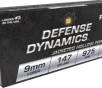 Fiocchi Defense Dynamics 9mm Luger 147 grain JHP Jacketed Hollow Point  50 rd box 
