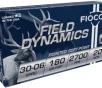 Fiocchi Field Dynamics  30-06 Springfield 180 grain PSP Pointed Soft Point 2700 FPS  20 rd box 