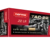 Norma TAC-22 22 LR 40 grain LRN Standard Velocity 1083 FPS NEW RED BOX LOGO  500 rd box 