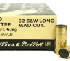 Sellier and Bellot S B 32 S W Long 100 grain WC Wad Cutter  50 rd box 