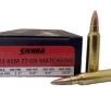 Sierra MatchKing Competition Folds of Honor 223 Remington Ammo 77 Grain Jacketed Hollow Point  20 rd box 