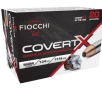 Fiocchi CovertX 9mm 124 grain JHP Jacketed Hollow Point 1115 FPS  20 rd box 