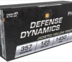 Fiocchi Defense Dynamics  357 Mag 125 grain JHP Jacketed Hollow Point 1450 FPS  50 rd box 