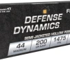Fiocchi Defense Dynamics  44 Mag 200 grain SJHP Semi-Jacketed Hollow Point 1475 FPS  50 rd box 