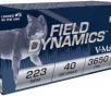 Fiocchi Field Dynamics  223 REM 40 grain V-MAX Polymer Tip 3650 FPS  50 rd box 