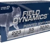 Fiocchi Field Dynamics  223 REM 55 grain PSP Pointed Soft Point 3230 FPS  50 rd box 