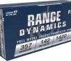 Fiocchi Range Dynamics  357 Mag  142 grain FMJTC Full Metal Jacket Truncated Cone 1420 FPS  50 rd box 